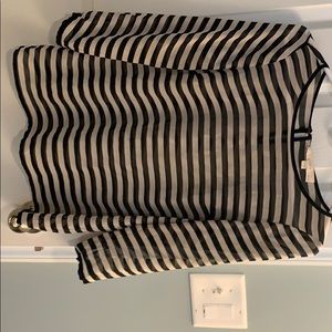 Sheer striped blouse